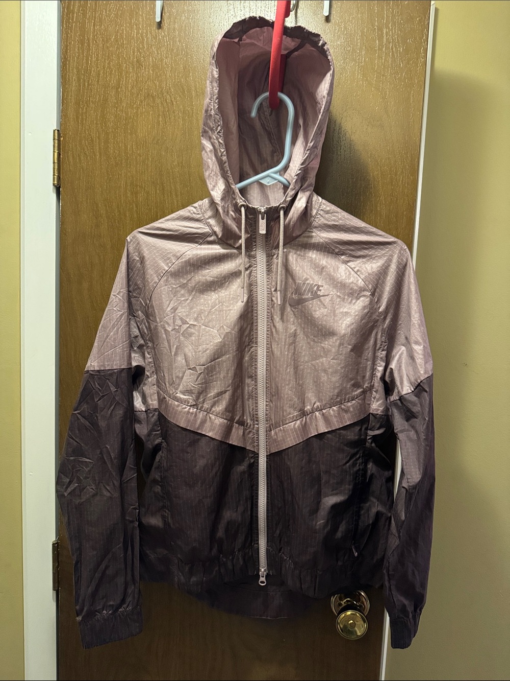 Nike Two-Tone Purple Hooded Windbreaker Jacket